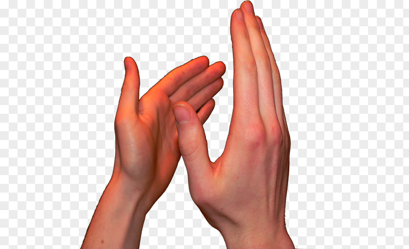 Real Clap Thumb Hand Model Nail PNG