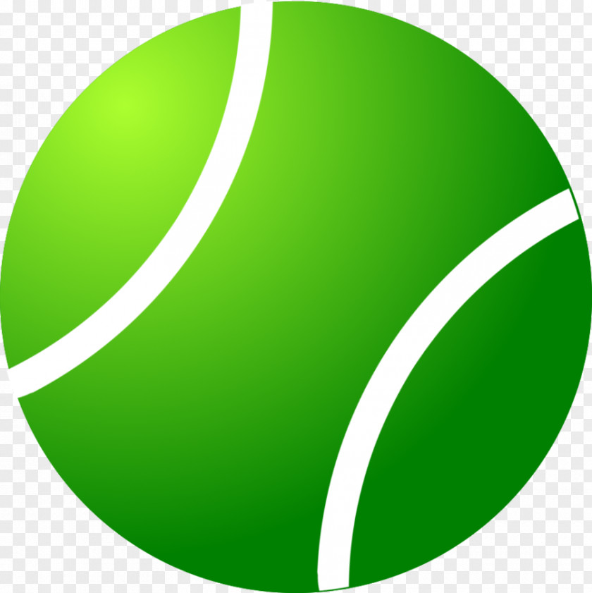 Simple Green Tennis Ball Balls PNG
