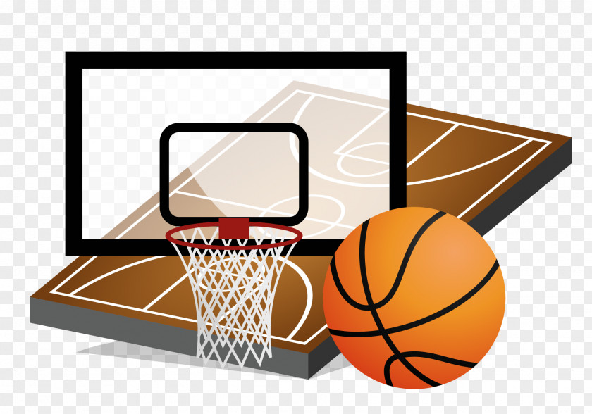 Basketball Vector Material Court PNG