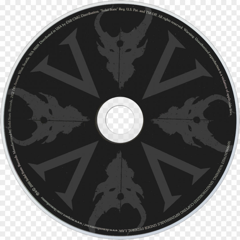 Demon Hunter Alloy Wheel Rim Symbol Compact Disc Pattern PNG