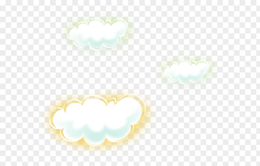 Dream Clouds Sky Heart Pattern PNG