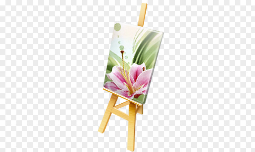 Easel Watercolor Painting PNG