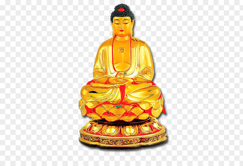 Tathagata Sitting On A Lotus,Golden Buddha Golden Offering Buddhahood Daibutsu Bodhisattva PNG