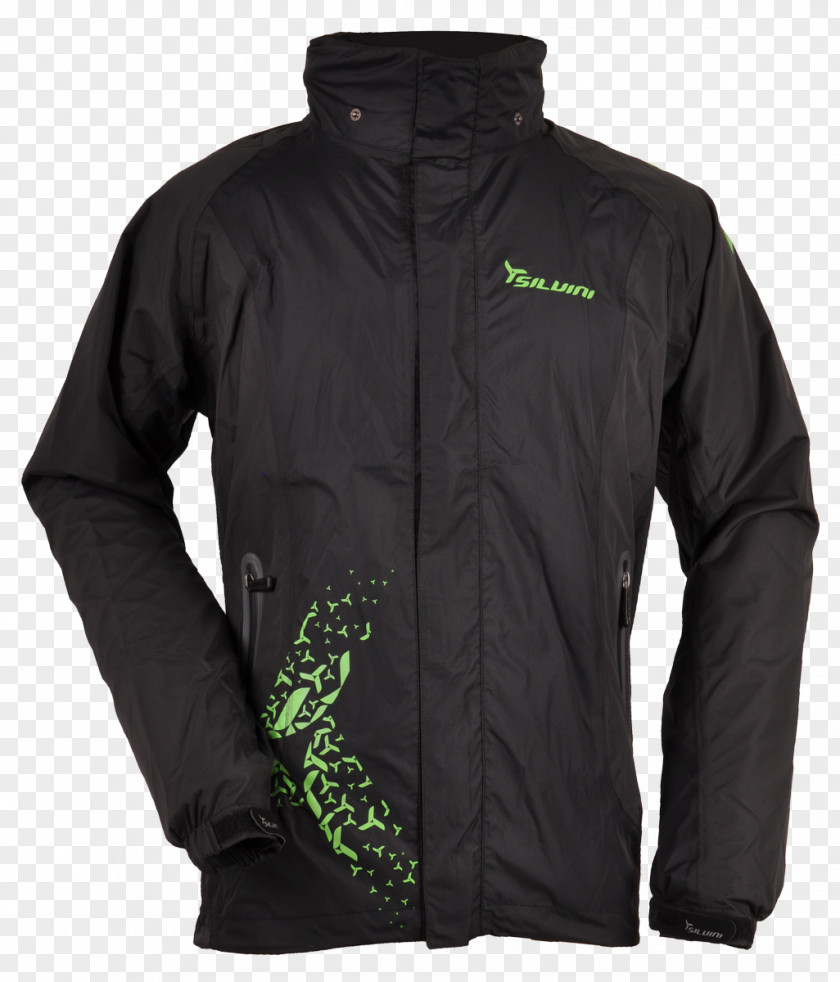Borgo MJ248 XLRain Jacket With Hood Black Polar Fleece Softshell Clothing SILVINI PNG