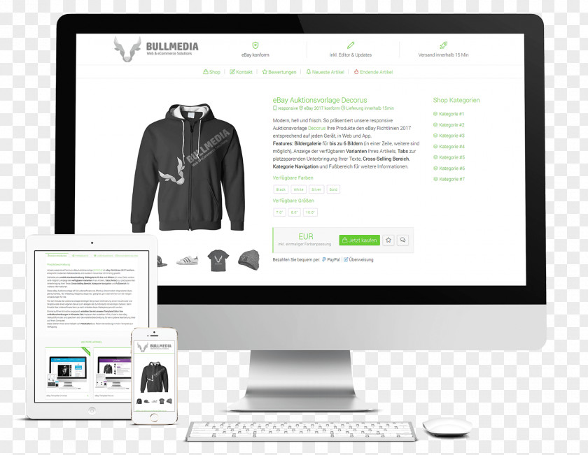 Decorative Template Responsive Web Design Mockup PNG