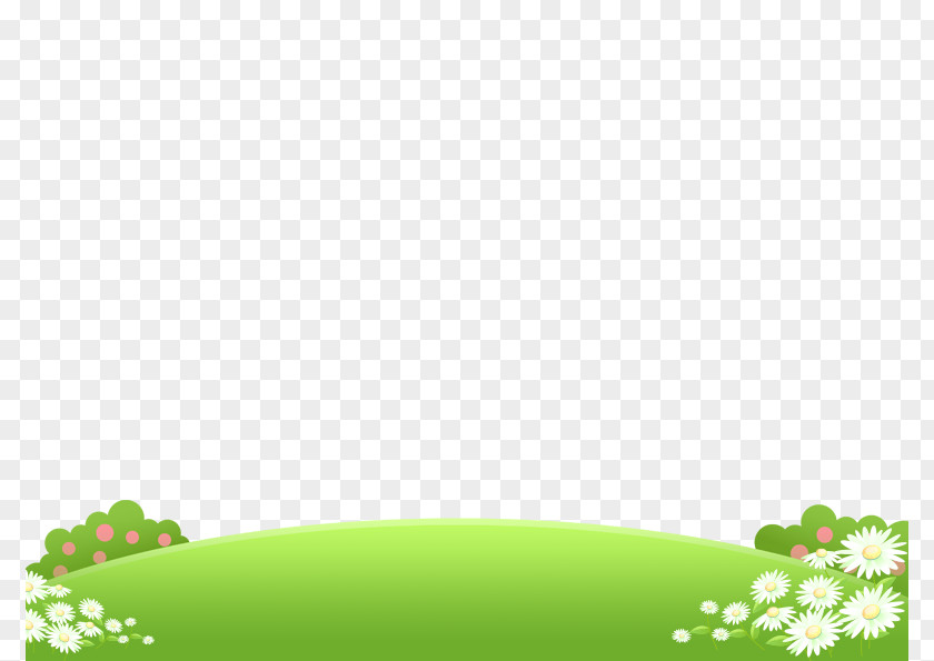 Flowers On The Grass Child Download PNG