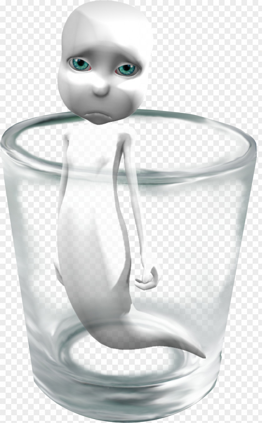 He Was Imprisoned In The Cup Ghost Crying Illustration PNG