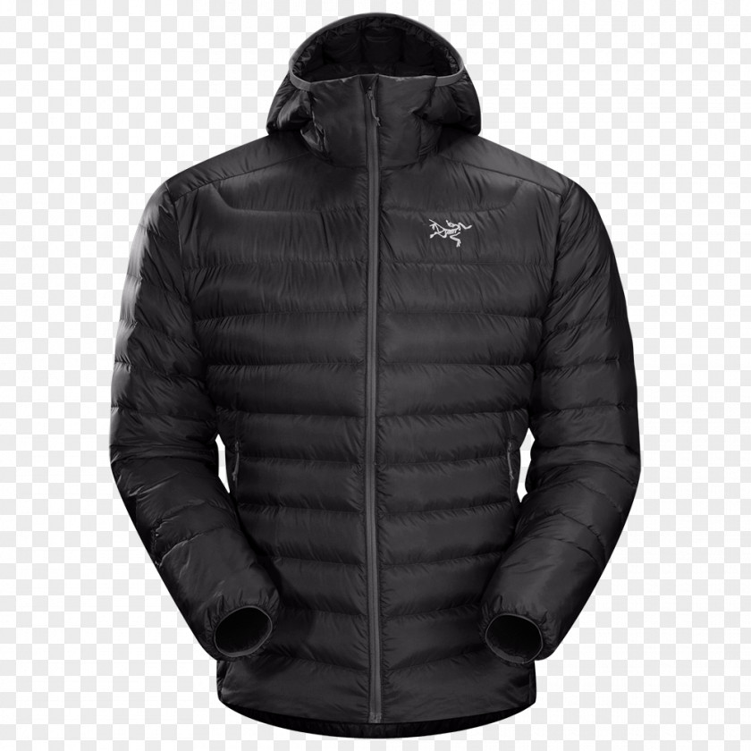 Hooded Hoodie Arc'teryx Jacket Down Feather Clothing PNG