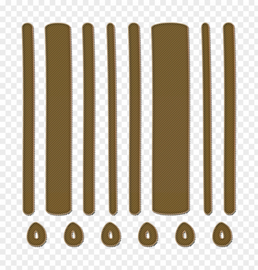 Barcode Icon Security Hand Drawn PNG