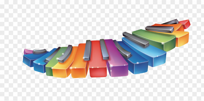 Color Keyboard Piano Musical PNG