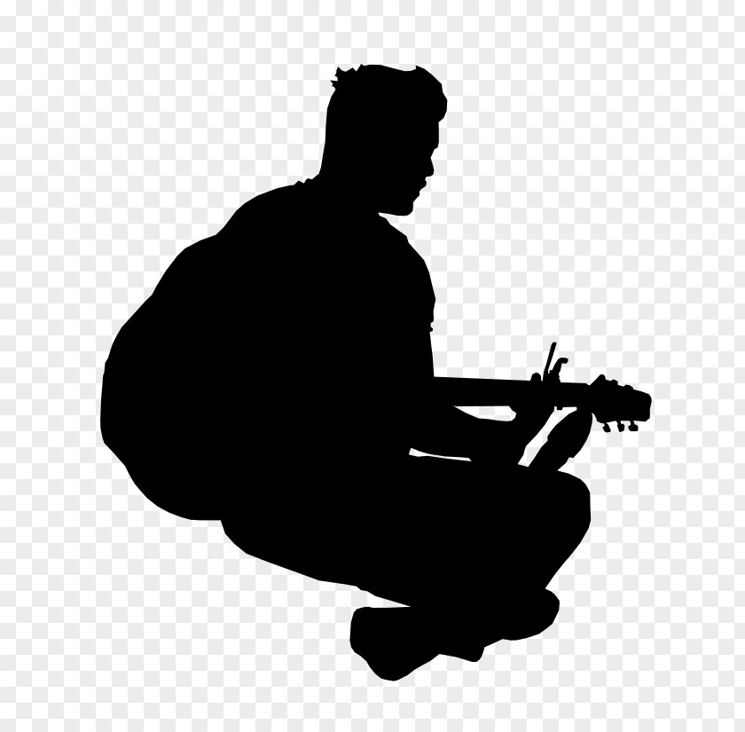 Silhouette Sitting White Clip Art PNG