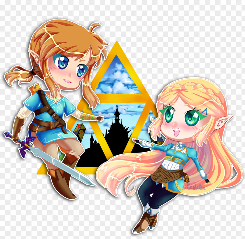 Zelda Breath Of The Wild Legend Zelda: Link Triforce Courage DeviantArt PNG