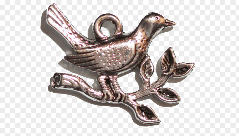 Dove With Olive Branch Silver PNG