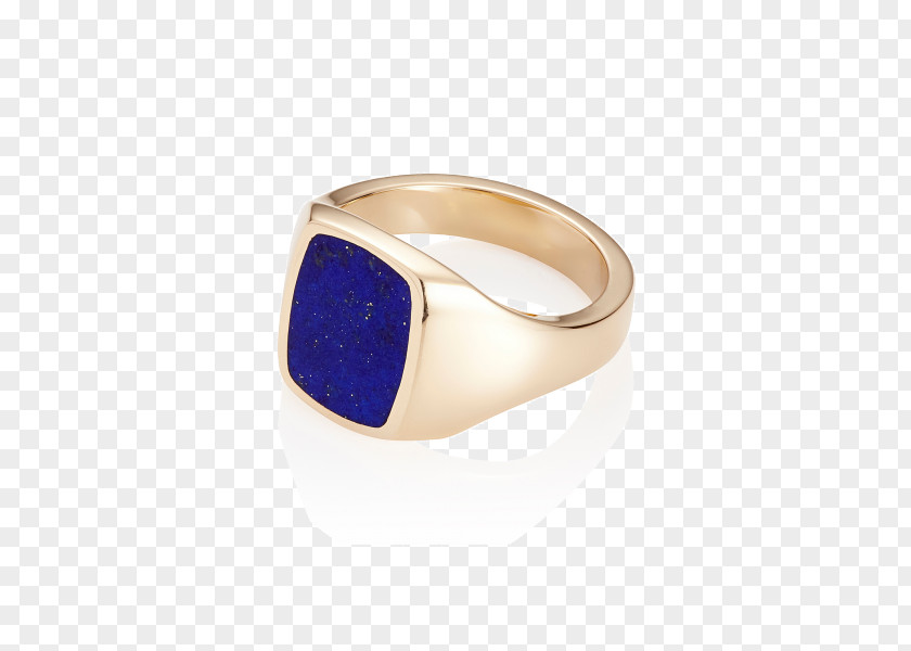 Finding White Gold Ring 14 Sapphire Lapis Lazuli Platinum Signet PNG