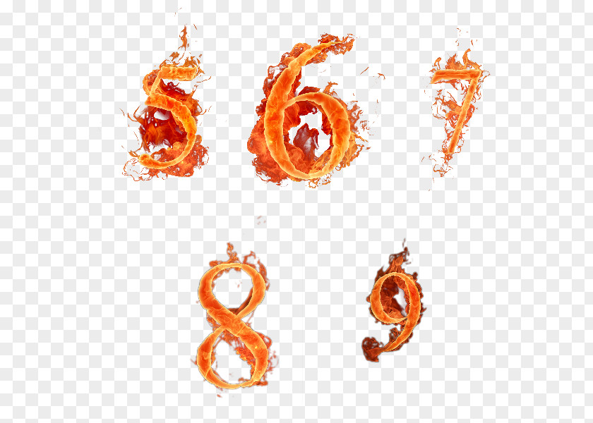 Fire Numerical Digit Flame Alphabet PNG