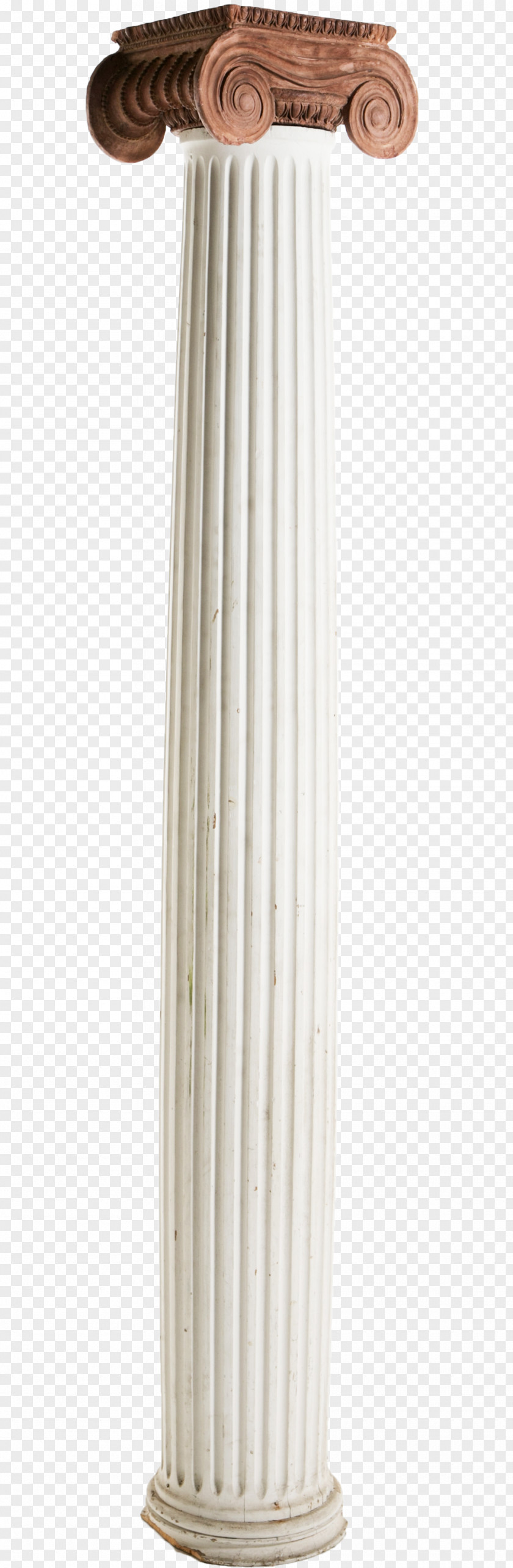 Antique Terracotta Column Fretwork Victorian Era PNG