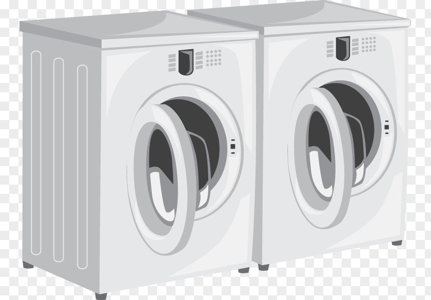 Household Washing Machine Drum Pattern Laundry Room PNG