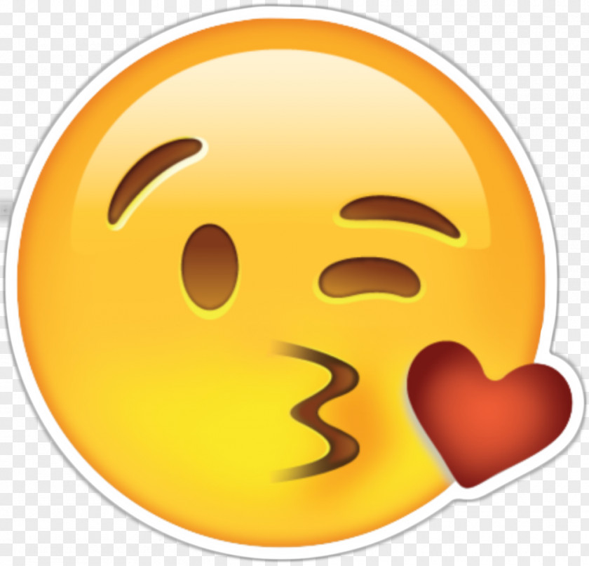 Kiss Emoji Heart Emoticon Sticker PNG