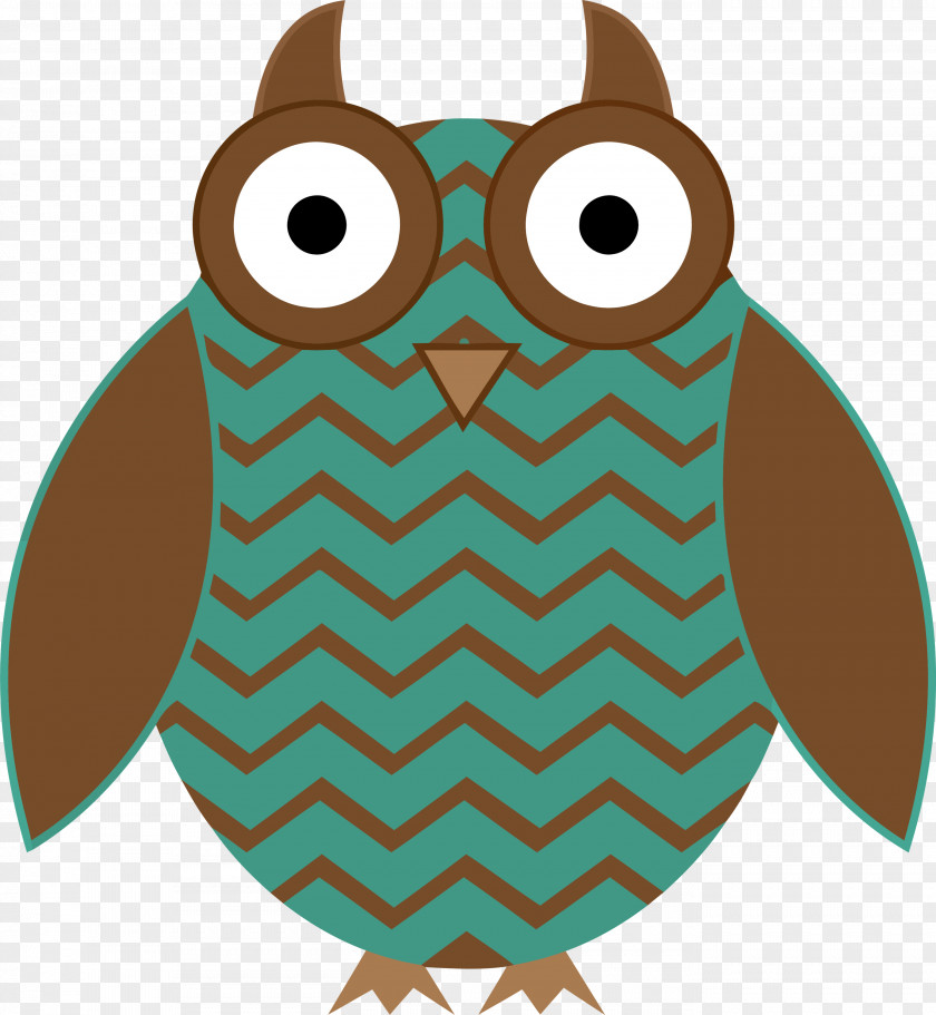 Owl Turquoise Teal Brown Bird Of Prey PNG