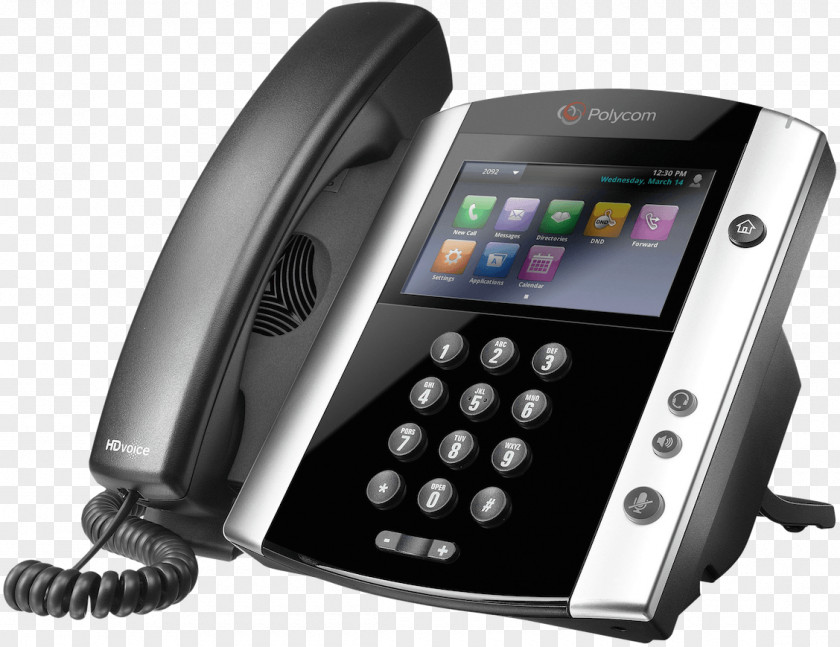 Phone Polycom VoIP Telephone Skype For Business Voice Over IP PNG