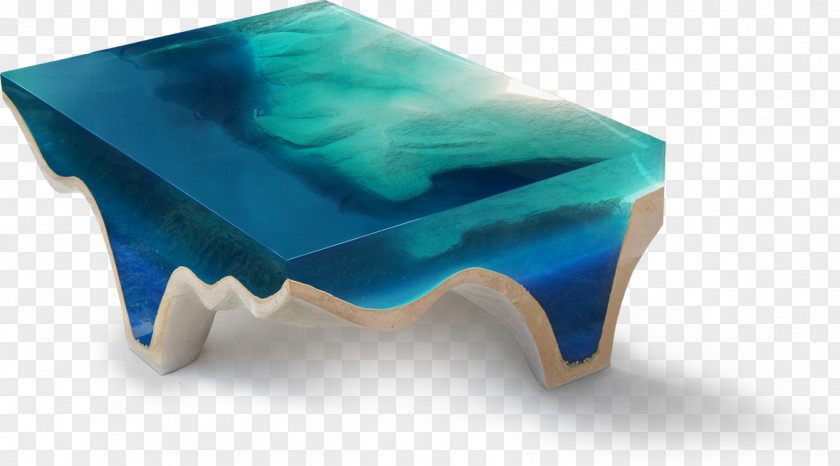 Translucent Table Transparency And Translucency Furniture Marble Turquoise PNG