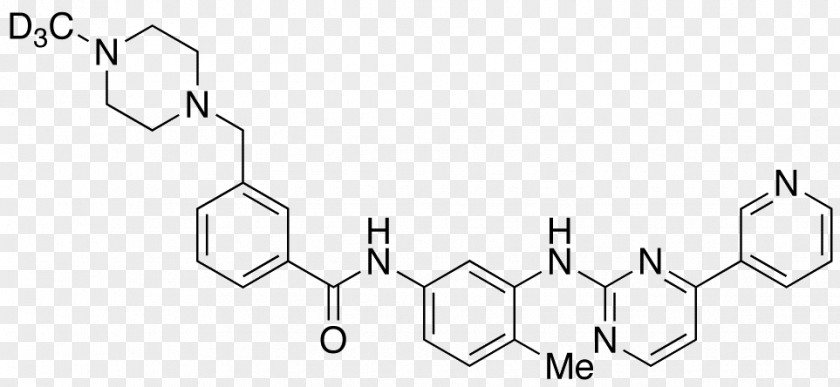 Imatinib Mesylate Bcr-Abl Tyrosine-kinase Inhibitor Structure PNG