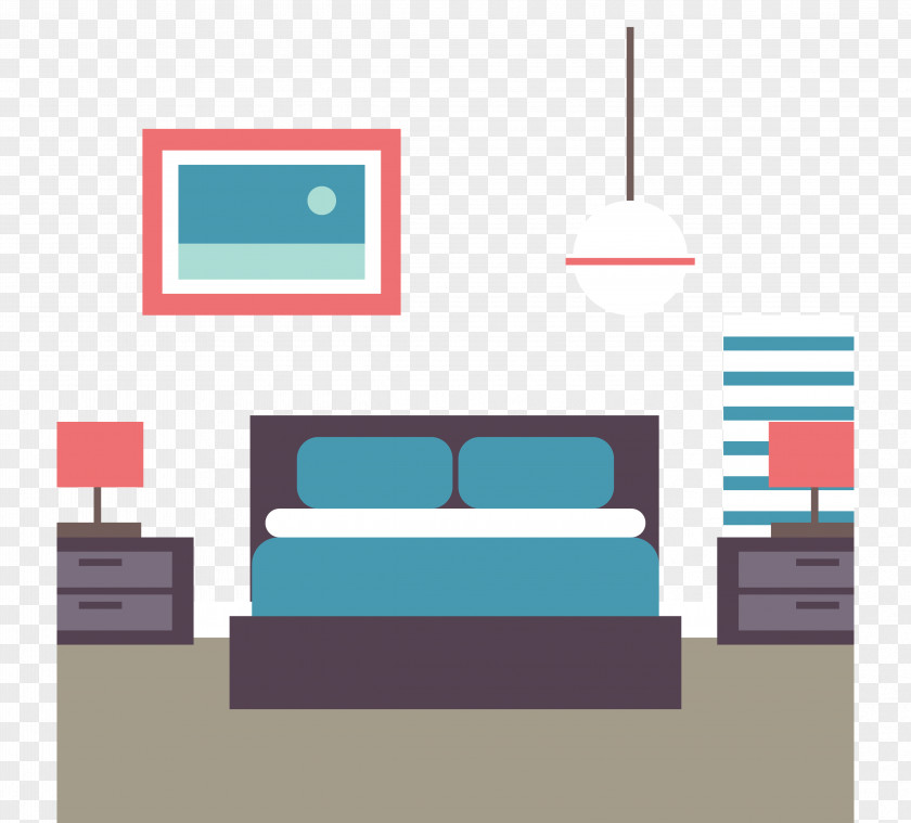 Interior Design Graphic Furniture Bedroom PNG