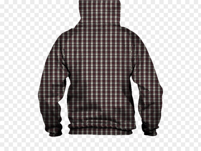 Plaid Fabric Hoodie T-shirt Bluza Sleeve PNG