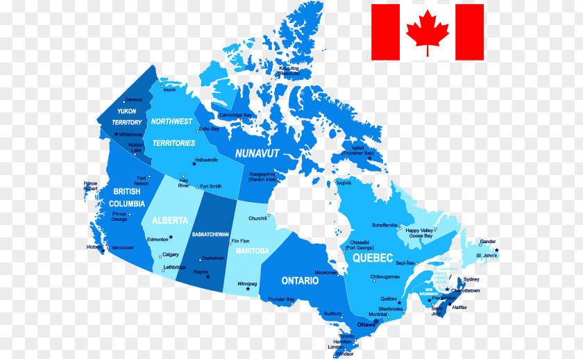 Canada Vector Map World PNG