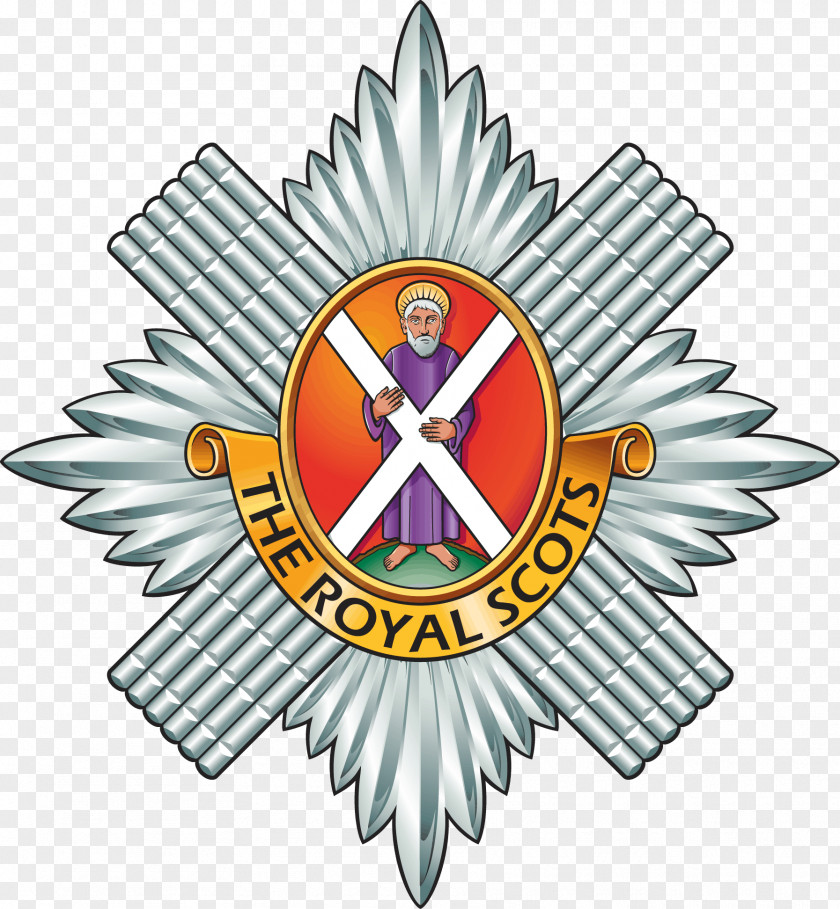 Military Royal Scots Regiment Of Scotland Cap Badge PNG