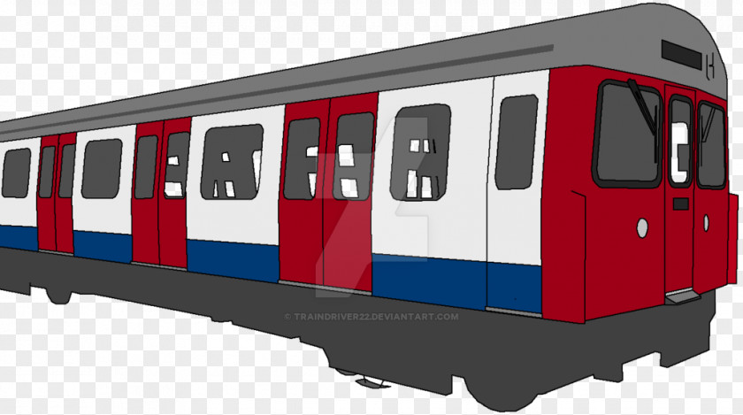 Cartoon Train London Underground Railroad Car Rail Transport Passenger PNG