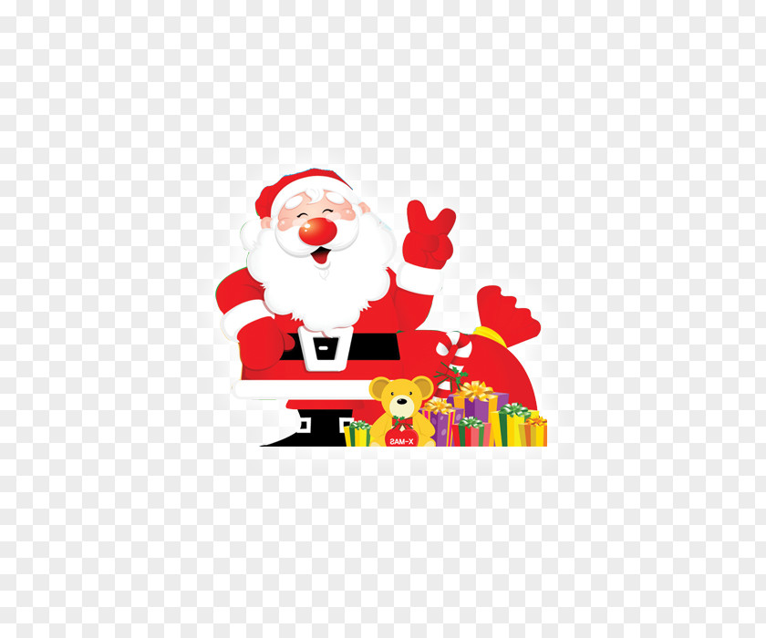 Creative Christmas Santa Claus Ornament PNG