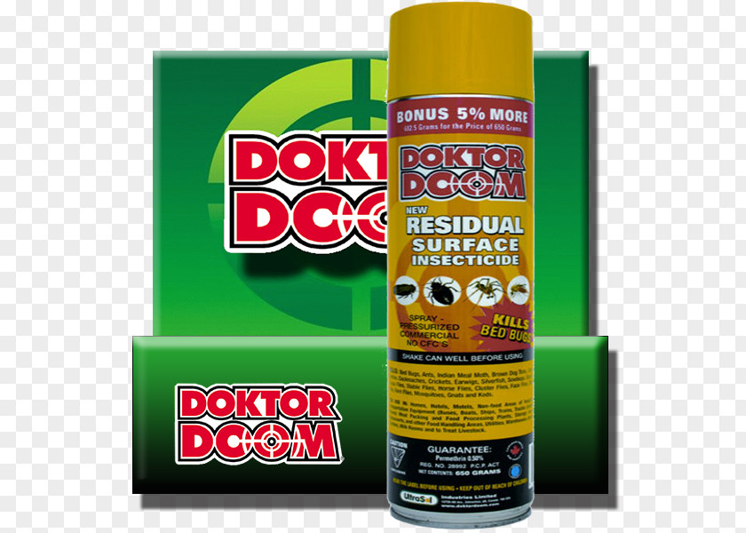 Doktor Doom House & Garden Insecticide Spray Total Release Fogger Spider Mite Knockout PNG