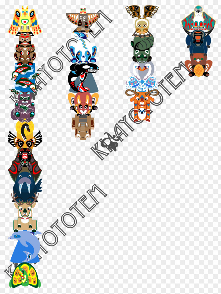 Totem Pole Clip Art Canvas Gallery Wrap Printmaking PNG
