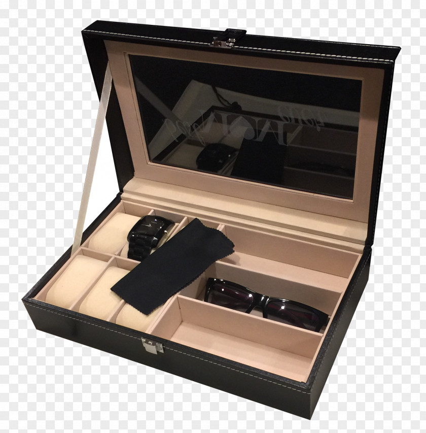 Box Watch Sunglasses Display Case PNG