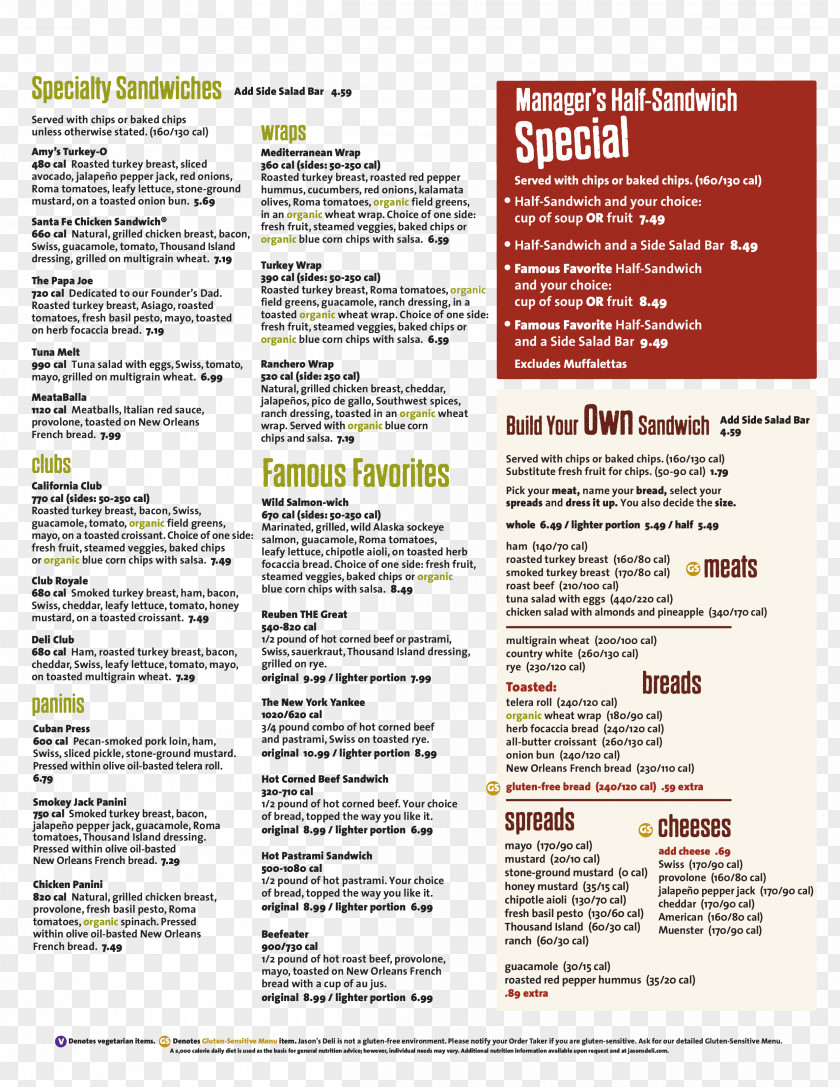 Bread Delicatessen Bloom's Deli Jason's Menu Restaurant PNG