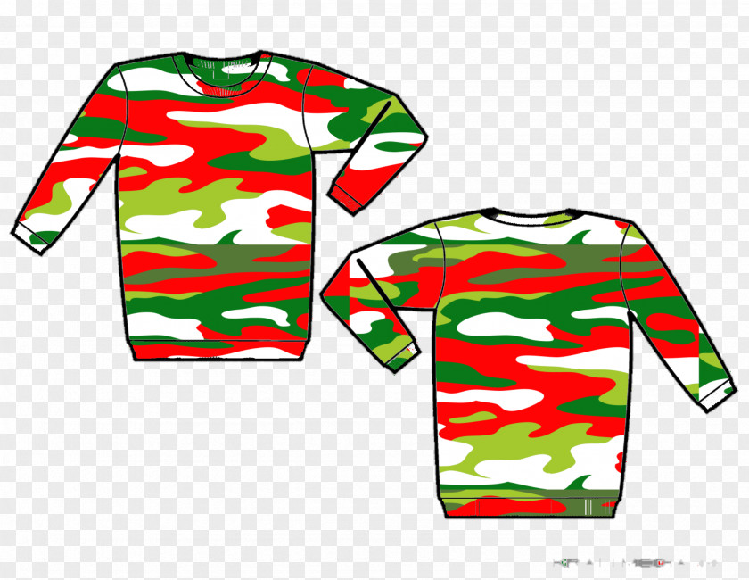 Camo T-shirt Clothing Sleeve Sweater Christmas Jumper PNG