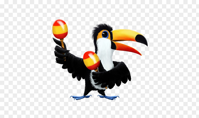 Creative Cartoon Parrot Bird Toucan PNG