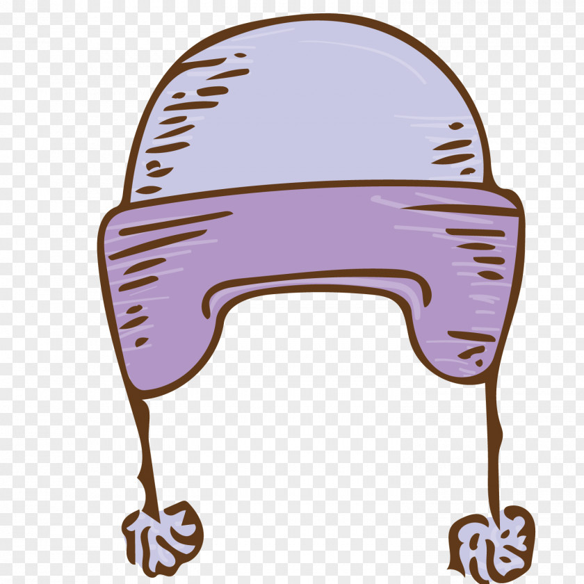 Cute Child Hat Cap Purple PNG