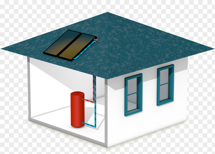 House Solar Water Heating Energy Power Central PNG