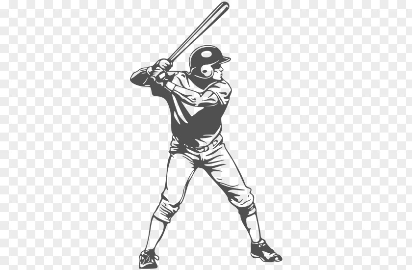 Wall Decal Baseball Bats Batter Batting Player PNG