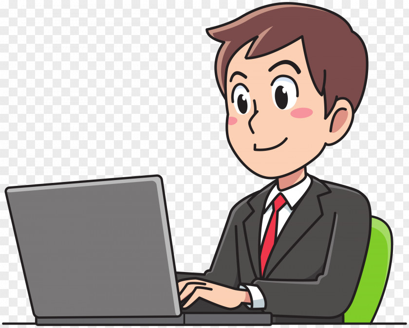 WORK Business Man Clip Art PNG