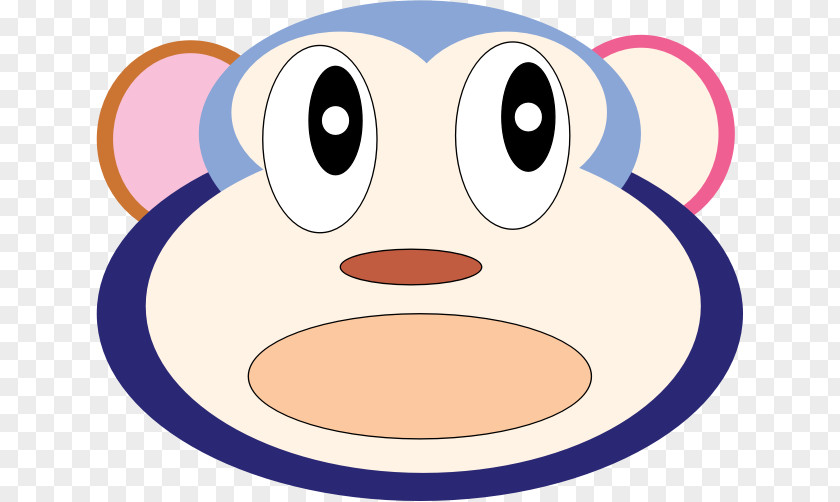 Monkey Clipart Face Cheek Whiskers Facial Expression Nose PNG