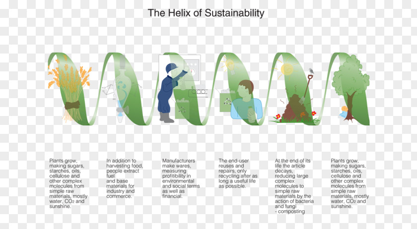 Natural Environment Helix Of Sustainability Manufacturing Waste Hierarchy PNG