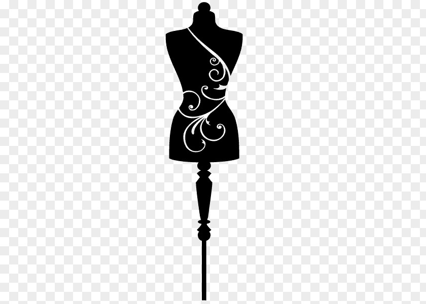 Silhouette Mannequin Dress Form Fashion Textile PNG