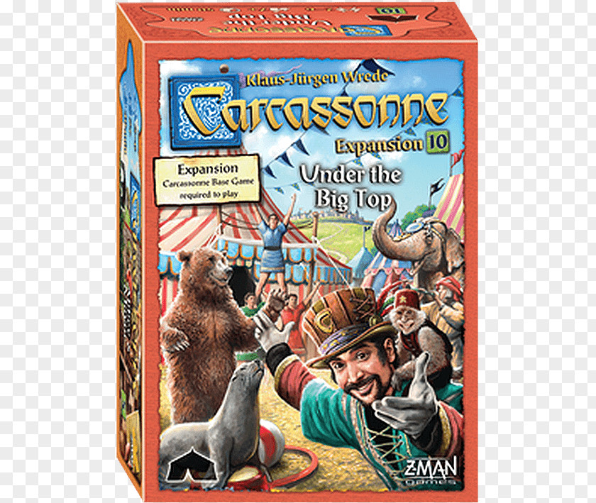 Under The Big Top Z-Man Games Carcassonne Board Game Expansion Pack PNG