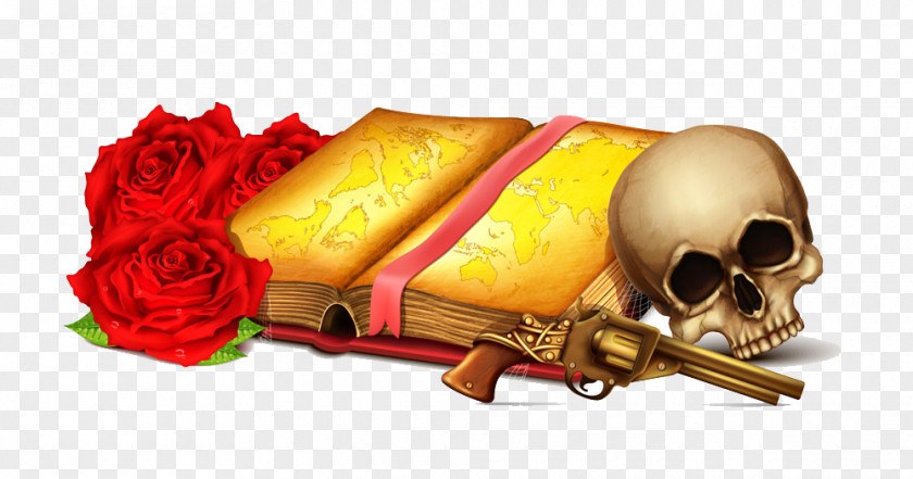 Book And Skeleton Royalty-free Map Illustration PNG