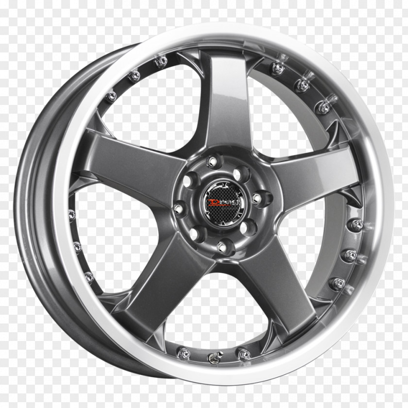 Gun Metal Grey Alloy Wheel Spoke Tire Rim PNG