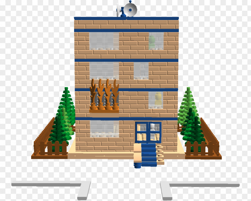 Lego Apartment Building Fire House Facade Security Alarms & Systems PNG