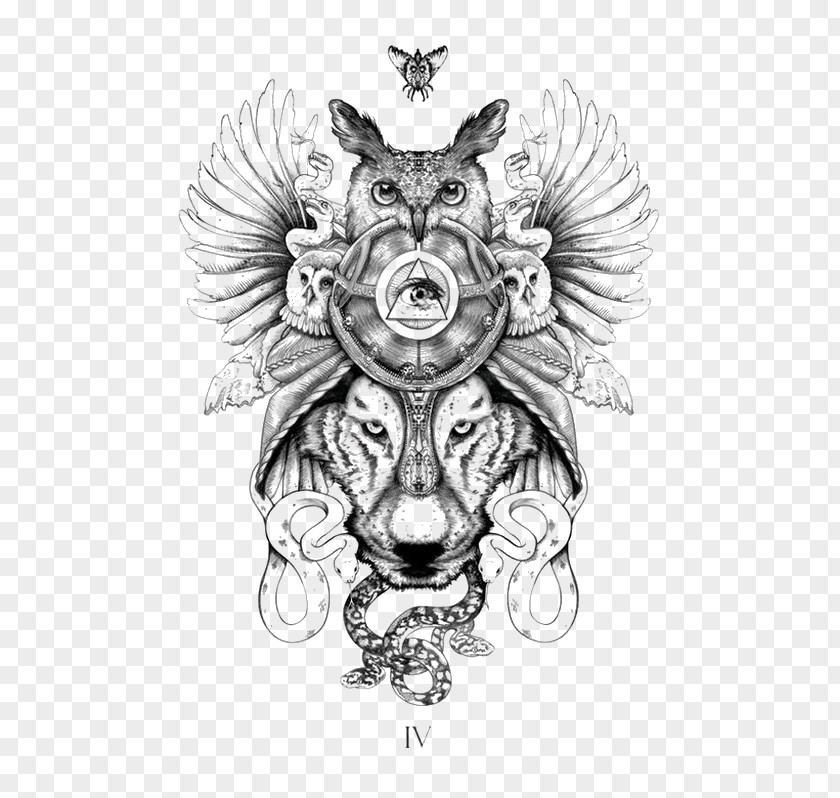 Tiger Tattoo Animal Totem Tribe Symbol PNG